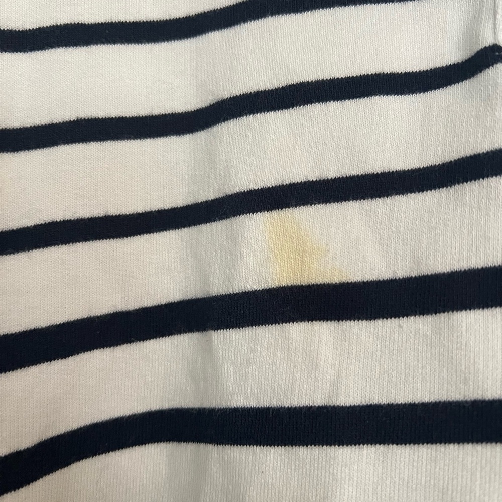 LLBean striped button sweater - Picture 2 of 6